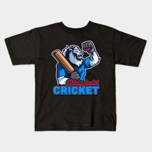 Play Bold Cricket Kids T-Shirt